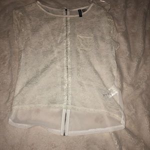 Sheer lace top